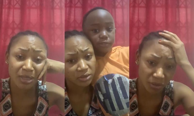 Akuapem Poloo and her son Chief