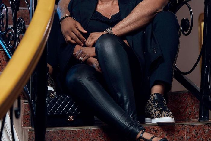 Kwadwo safo Kantanka Jnr and his wife, Zainab