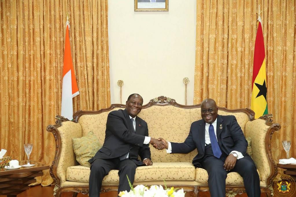 Alassane Ouattara with Nana Addo