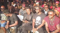 Sarkodie, Kwaw Kese and Yaa Pono at Stonebwoy's mum's funeral