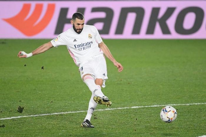Real Madrid striker Karim Benzema has scored a joint-best eight goals in La Liga this season