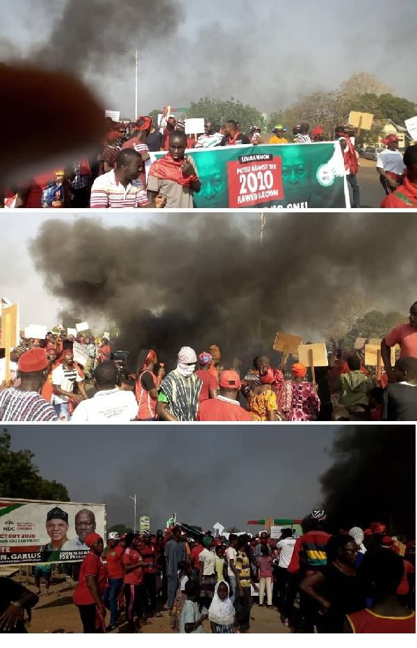 NDC supporters in Damongo
