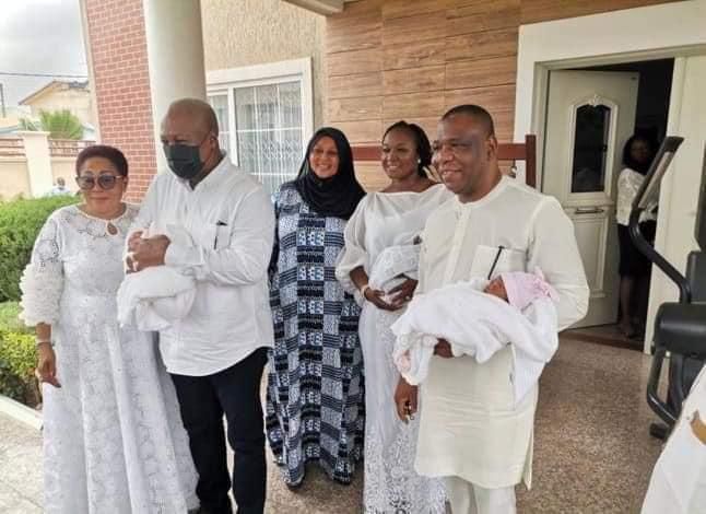 Joyce Bawa Mogtari with her triplets
