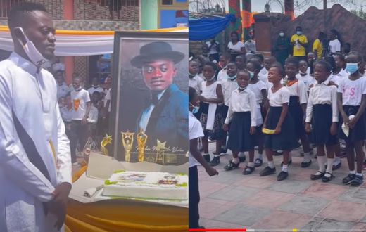 Watch: Lil Win celebrates birthday with students of his school