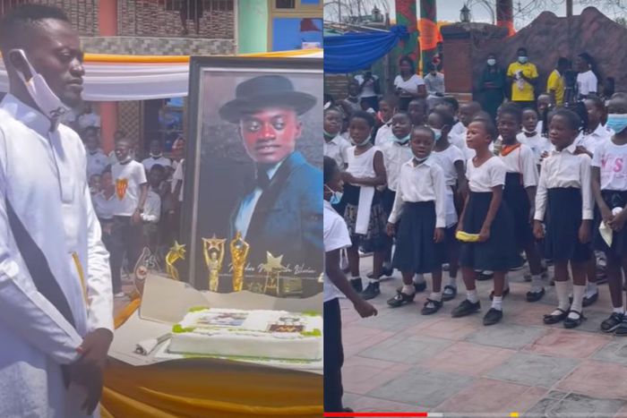 Watch: Lil Win celebrates birthday with students of his school