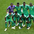 Senegal pose before playing Colombia at the 2018 World Cup in Russia