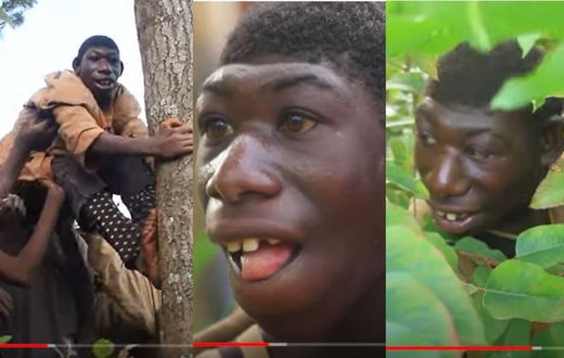 Meet the 21-year-old man who feeds on grasses; mother takes him to the bush to graze