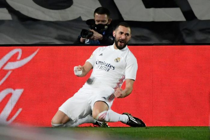 Karim Benzema has scored 98 league goals since joining Real Madrid in 2009