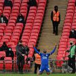Foxes into the final: Kelechi Iheanacho (centre) scored the only goal against Southampton to take Leicester into the FA Cup final