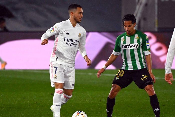 Eden Hazard came off the bench to play 15 minutes against real Betis on Saturday, his first appearance in almost three months