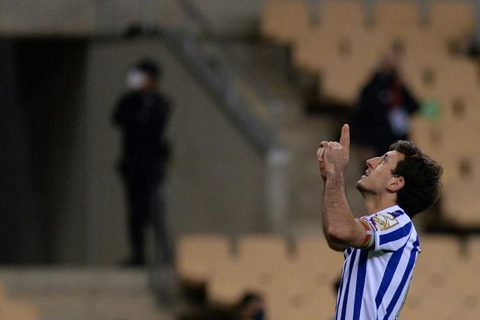 Real Sociedad's Mikel Oyarzabal scored the winning penalty in the Copa del Rey final against Athletic Bilbao on Saturday