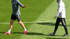 Thomas Mueller (L) is expected to make his first Germany appearance for nearly three years in Wednesday's friendly against Denmark