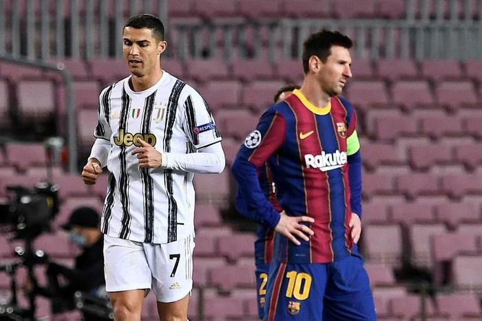 Cristiano Ronaldo and Lionel Messi met for the first time since the Portugal forward left Real Madrid in 2018