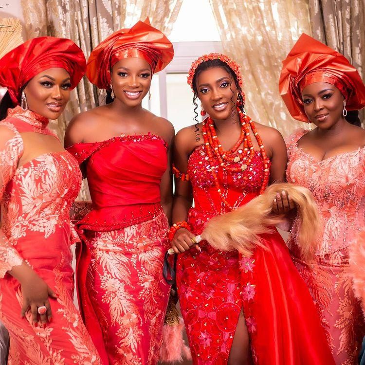 Yvonne Okoro on her bridesmaid duties