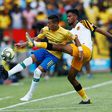 Uruguayan Gaston Sirino (L) scored for Mamelodi Sundowns Sunday in a 2-1 South African Premiership loss to Kaizer Chiefs.