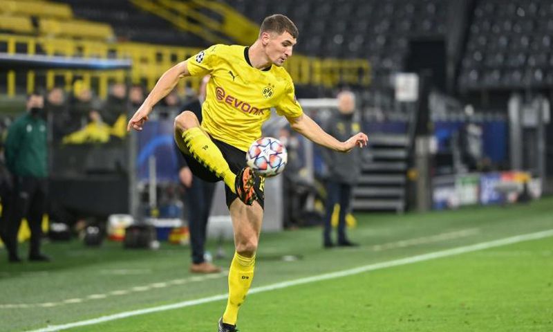 Borussia Dortmund defender Thomas Meunier misses Wednesday's key home Champions League game against Lazio with a calf injury