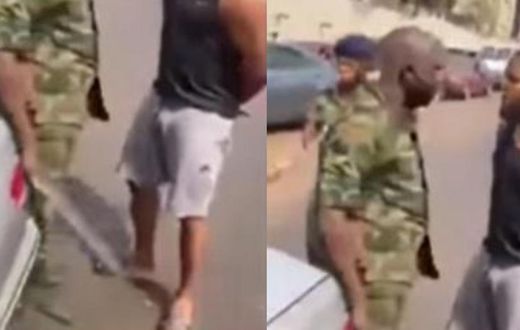 Soldier pulls out cutlass to slaughter civilian for questioning his ‘reckless’ driving