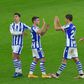 That will do: Real Sociedad players celebrate their goal