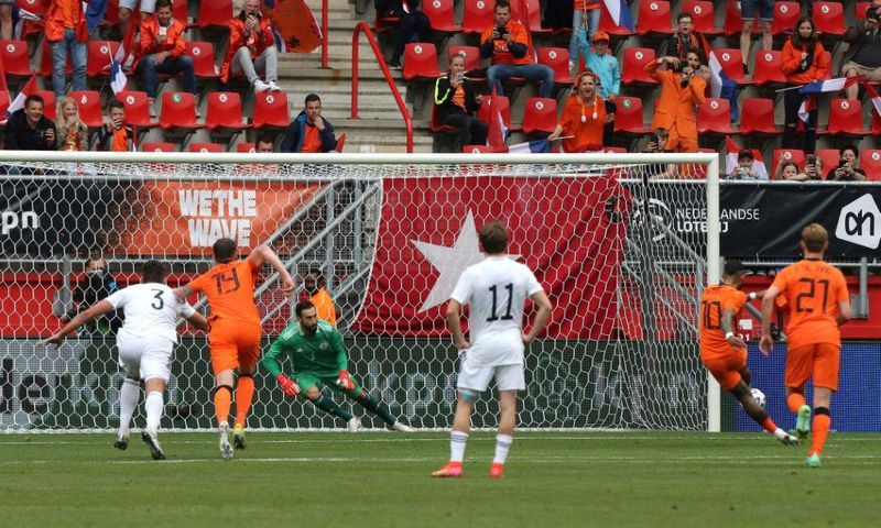 Memphis Depay opened the scoring for the Netherlands in a simple win over Georgia