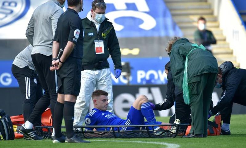 Foxes losing their bite: Harvey Barnes is set to miss the next six weeks for Leicester
