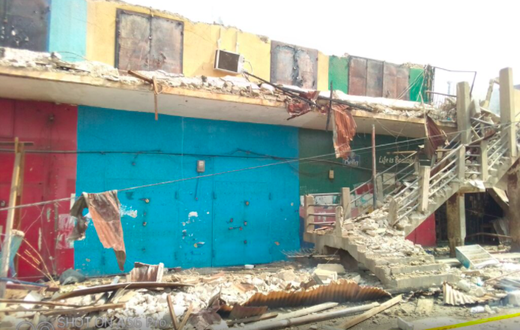 Several shops gutted by fire at Aboabo station