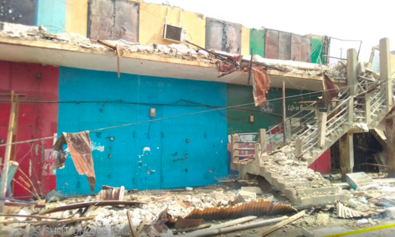 Several shops gutted by fire at Aboabo station