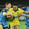 Clermont's Japanese wing Kotaro Matsushima in action on Friday