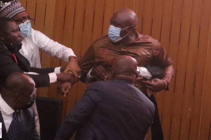 ‘Part-time politician and full-time kwashey boy’ – Ghanaians react to Carlos Ahenkorah’s ballot-snatching