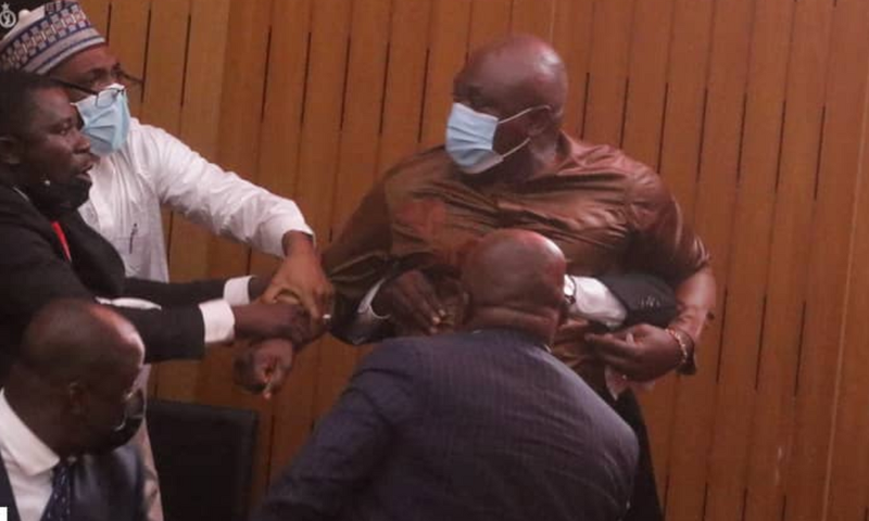 ‘Part-time politician and full-time kwashey boy’ – Ghanaians react to Carlos Ahenkorah’s ballot-snatching