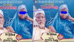 Angry reactions greet marriage between a grey-bearded old man and a little girl