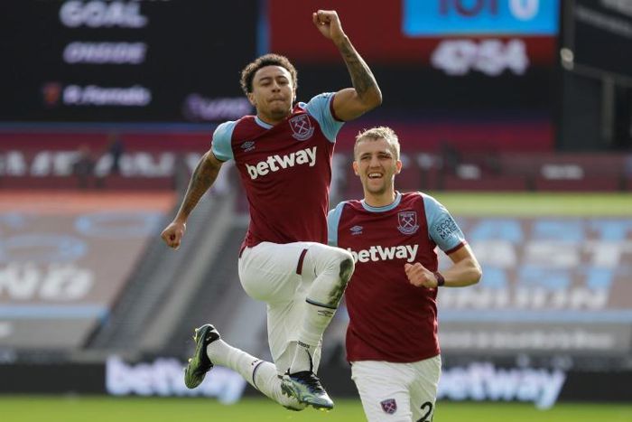 Rejuvenated Jesse: Jesse Lingard's (left)goal took West Ham up to fourth in the Premier League