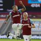 Rejuvenated Jesse: Jesse Lingard's (left)goal took West Ham up to fourth in the Premier League