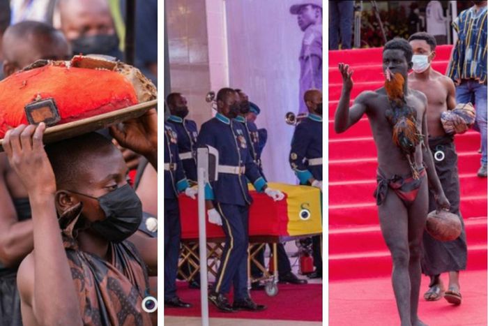 Rich cultural display at Ex-President JJ Rawlings' funeral