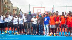 Ablekuma West MP, Ursula Owusu-Ekuful commissions basketball court in constituency