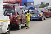A child beggar on the streets of Accra