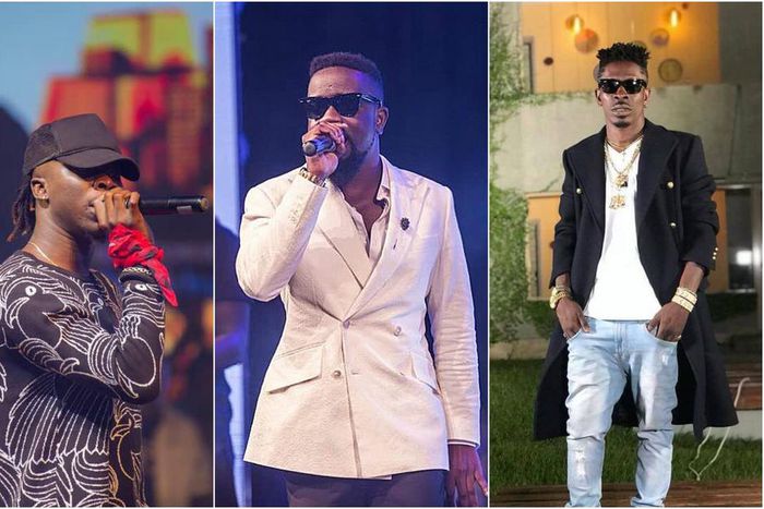 Stonebwoy, Sarkodie and Shatta Wale