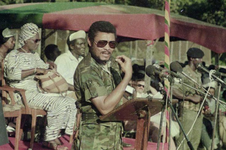 Jerry John Rawlings in military