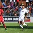 Lehlohonolo Majoro (R) scored for AmaZulu in a 5-1 triumph at Cape Town City  Wednesday in the South African Premiership.