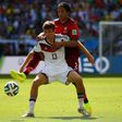Thomas Mueller scored a hat-trick for Germany in their opening game of the 2014 World Cup against Portugal