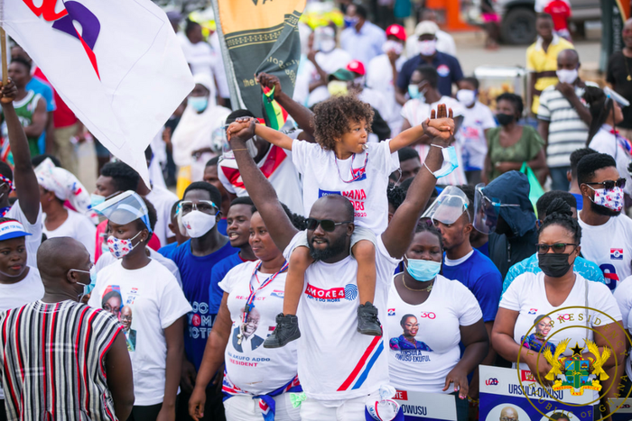 NPP supporters at the Ablekuma West constituency
