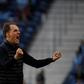 Chelsea manager Thomas Tuchel celebrates Kai Havertz's opening goal in the Champions League final