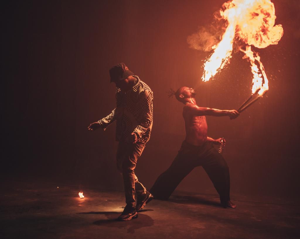 Deon Boakye and Kelvyn Boy in behind-the-scenes of Shame music video