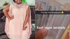 Tracey Boakye shows off stacks of dollars as she rents out her East Legon house