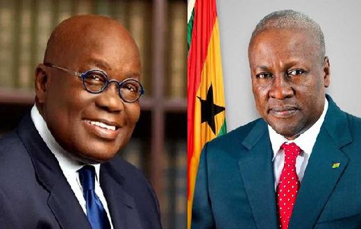 Nana Addo and John Mahama