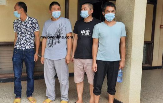 The deported Chinese nationals (Picture source: MyJoyonline)
