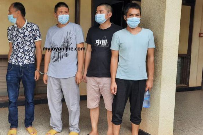 The deported Chinese nationals (Picture source: MyJoyonline)