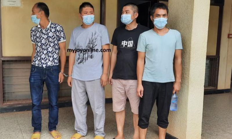 The deported Chinese nationals (Picture source: MyJoyonline)