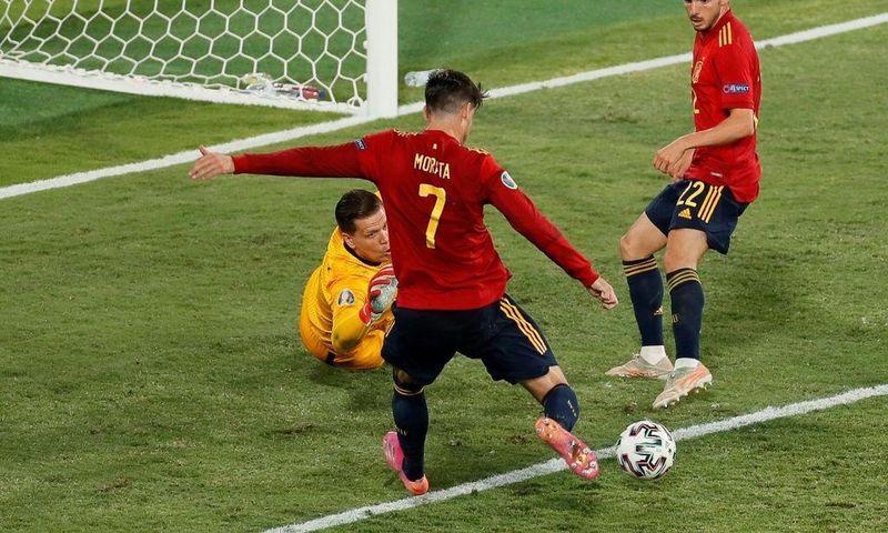 Alvaro Morata was in unconvincing form against Poland despite his opening goal
