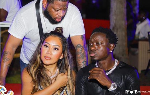 Michael Blackson and Miss Rada in Ghana with D Black