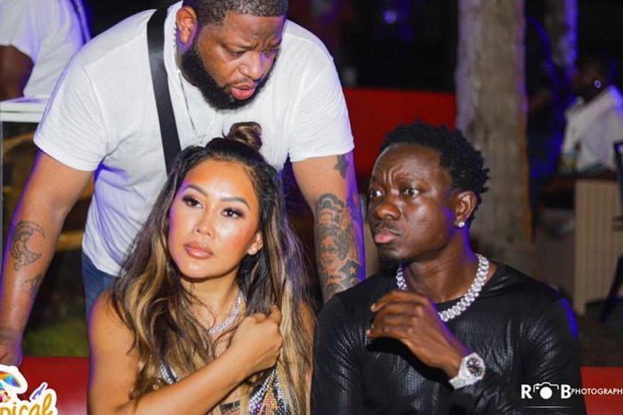 Michael Blackson and Miss Rada in Ghana with D Black